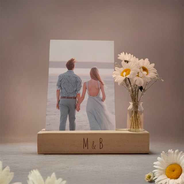 Fotohalter mit Glas - Personalisierbar